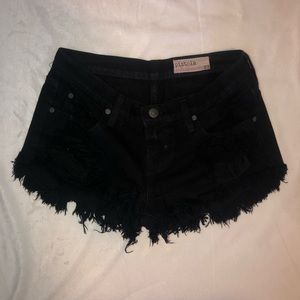Pistola Black Denim Shorts